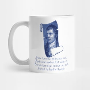 The Selkirk Grace Burns Night Supper Poem Mug